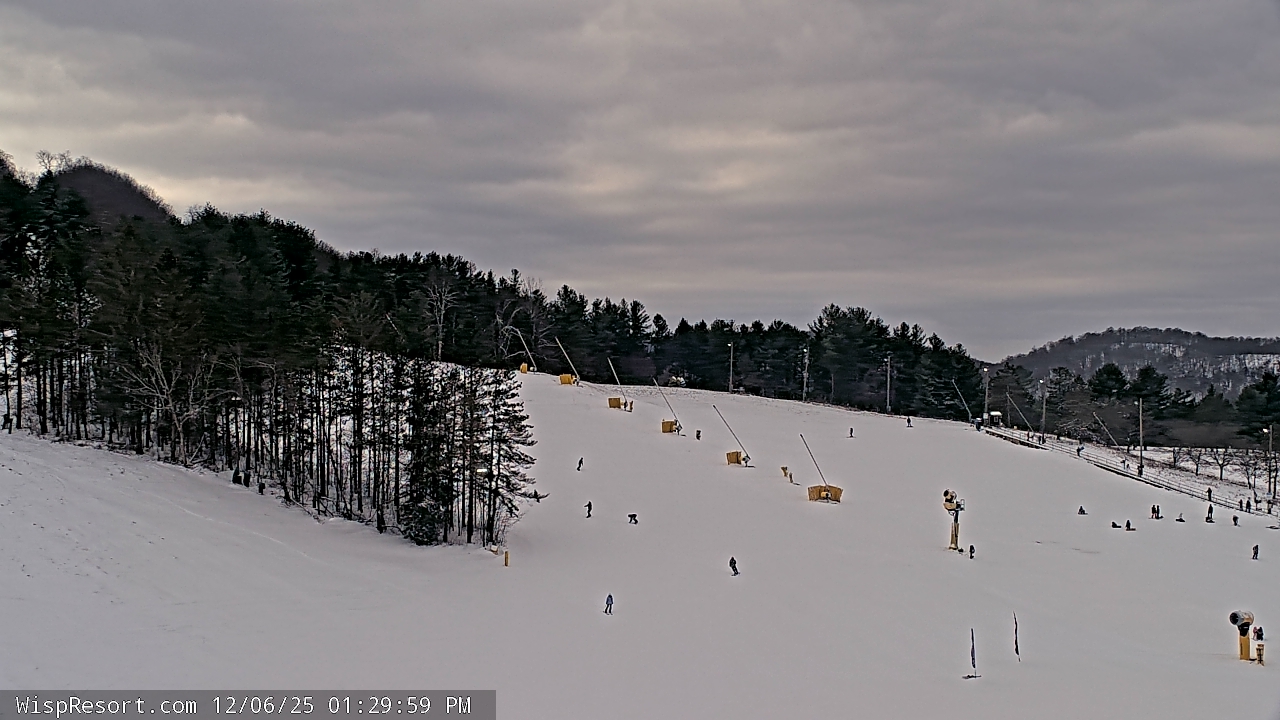 Thumbnail for current weather camera view from Wisp Ski Resort in McHenry, Maryland