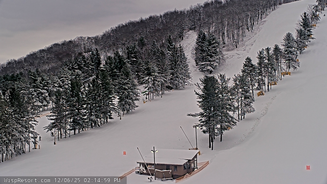 Thumbnail for current weather camera view from Wisp Ski Resort in McHenry, Maryland
