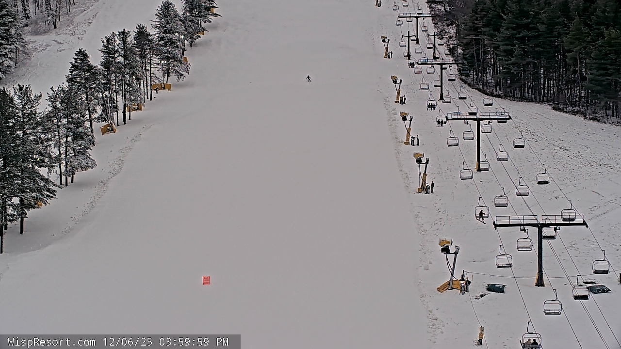 Thumbnail for current weather camera view from Wisp Ski Resort in McHenry, Maryland