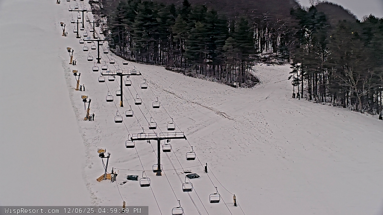 Thumbnail for current weather camera view from Wisp Ski Resort in McHenry, Maryland