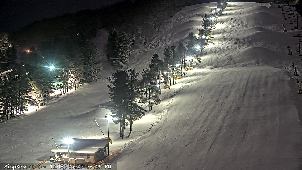 Thumbnail for current weather camera view from Wisp Ski Resort in McHenry, Maryland