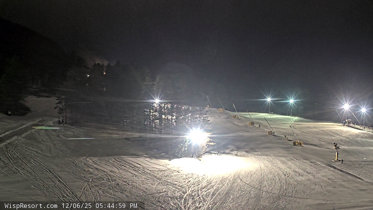 Thumbnail for current weather camera view from Wisp Ski Resort in McHenry, Maryland
