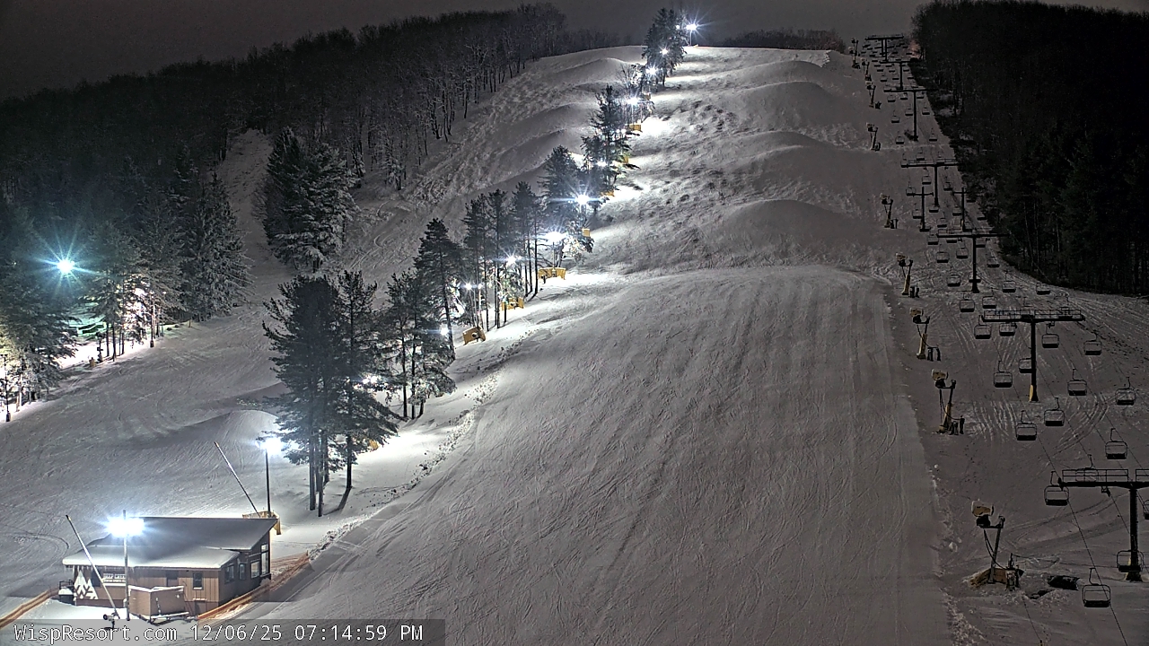 Thumbnail for current weather camera view from Wisp Ski Resort in McHenry, Maryland