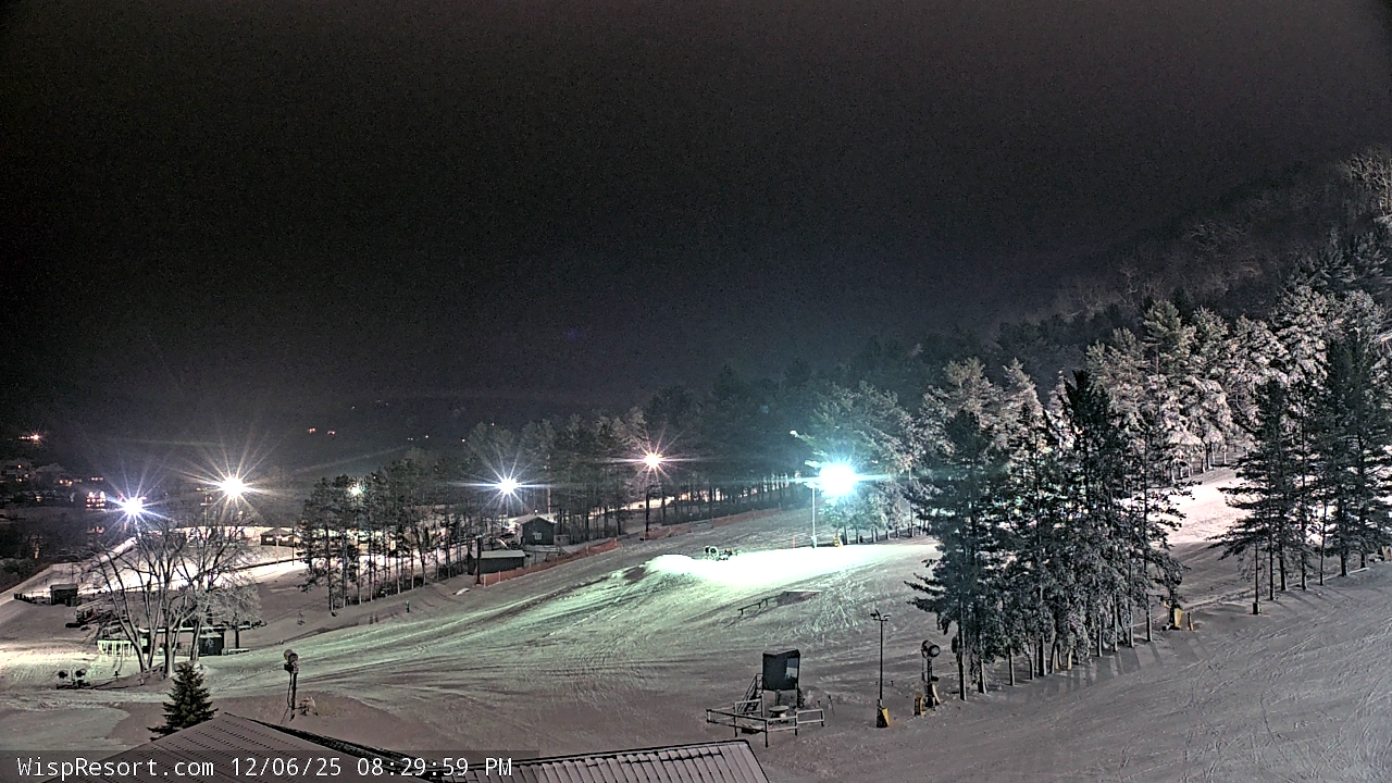 Thumbnail for current weather camera view from Wisp Ski Resort in McHenry, Maryland