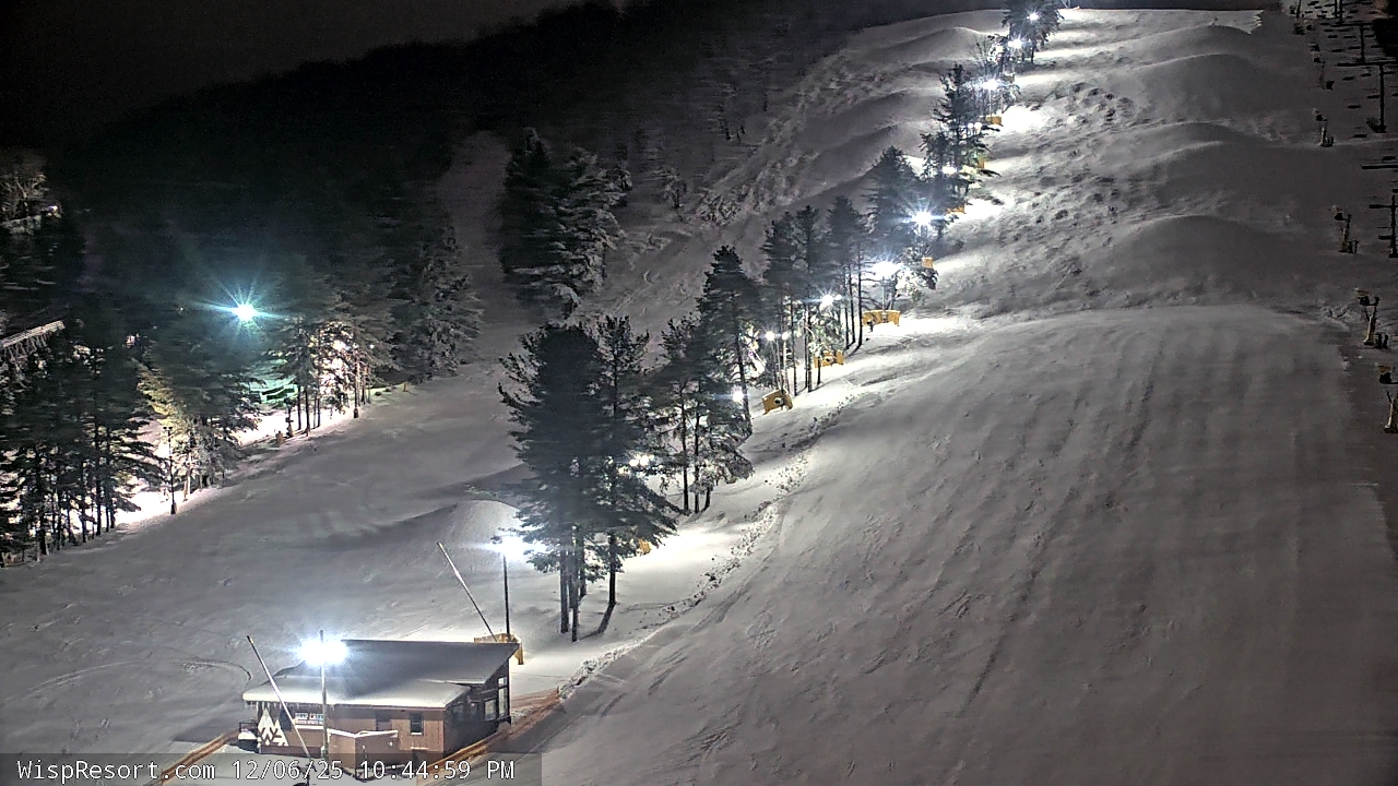 Thumbnail for current weather camera view from Wisp Ski Resort in McHenry, Maryland