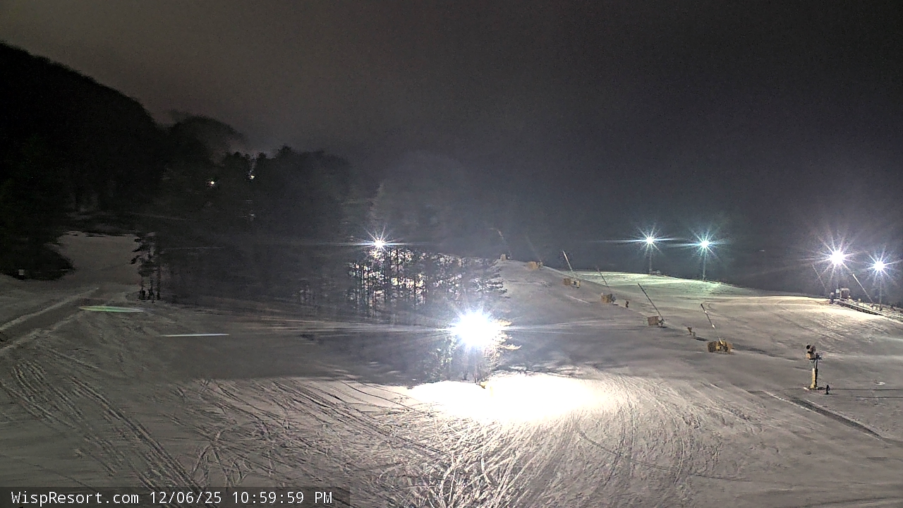 Thumbnail for current weather camera view from Wisp Ski Resort in McHenry, Maryland