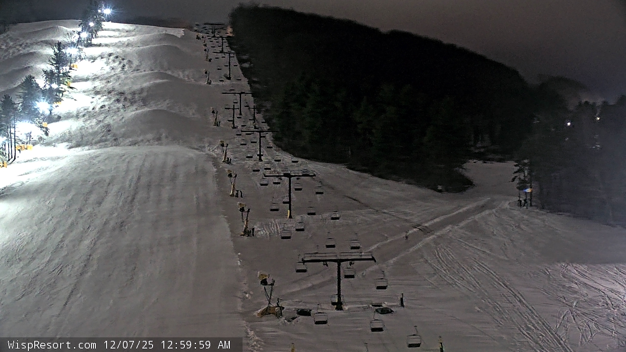 Thumbnail for current weather camera view from Wisp Ski Resort in McHenry, Maryland