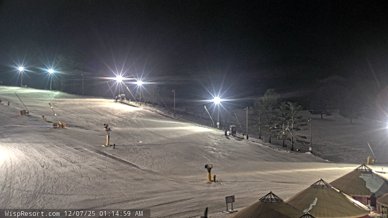 Thumbnail for current weather camera view from Wisp Ski Resort in McHenry, Maryland