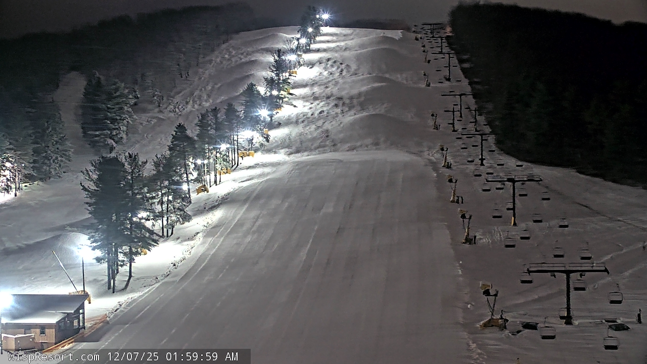 Thumbnail for current weather camera view from Wisp Ski Resort in McHenry, Maryland