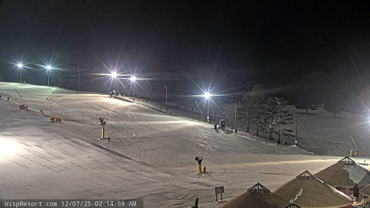 Thumbnail for current weather camera view from Wisp Ski Resort in McHenry, Maryland