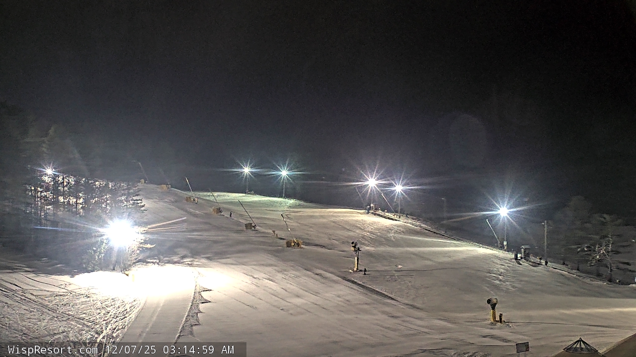 Thumbnail for current weather camera view from Wisp Ski Resort in McHenry, Maryland