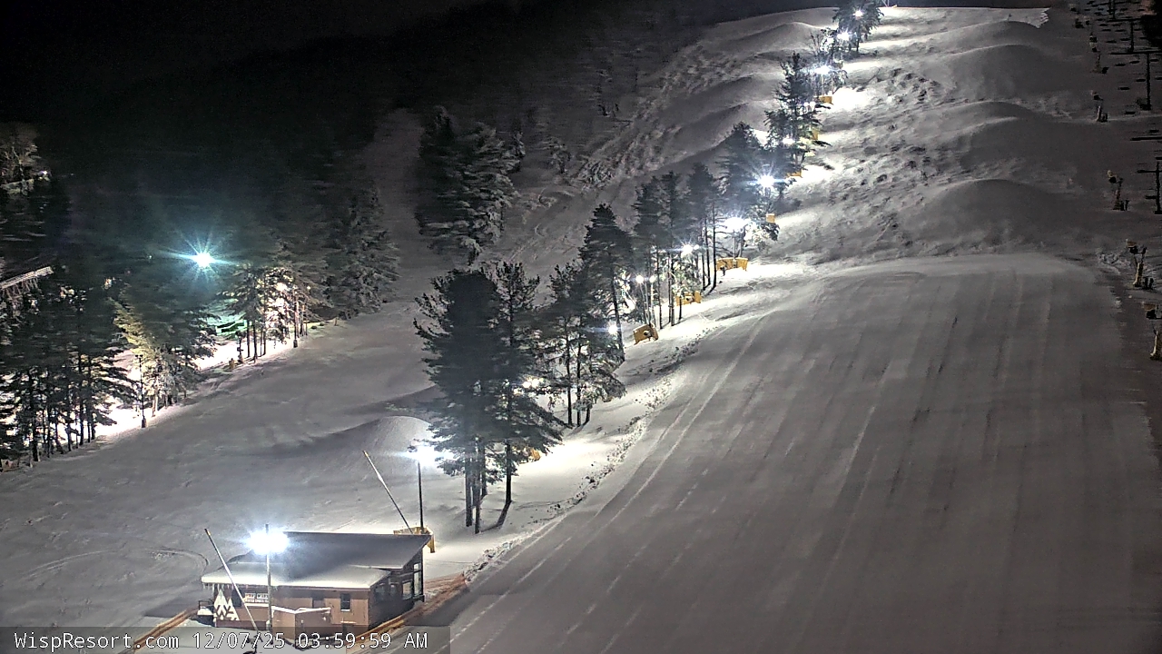 Thumbnail for current weather camera view from Wisp Ski Resort in McHenry, Maryland