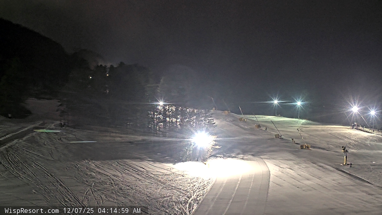Thumbnail for current weather camera view from Wisp Ski Resort in McHenry, Maryland