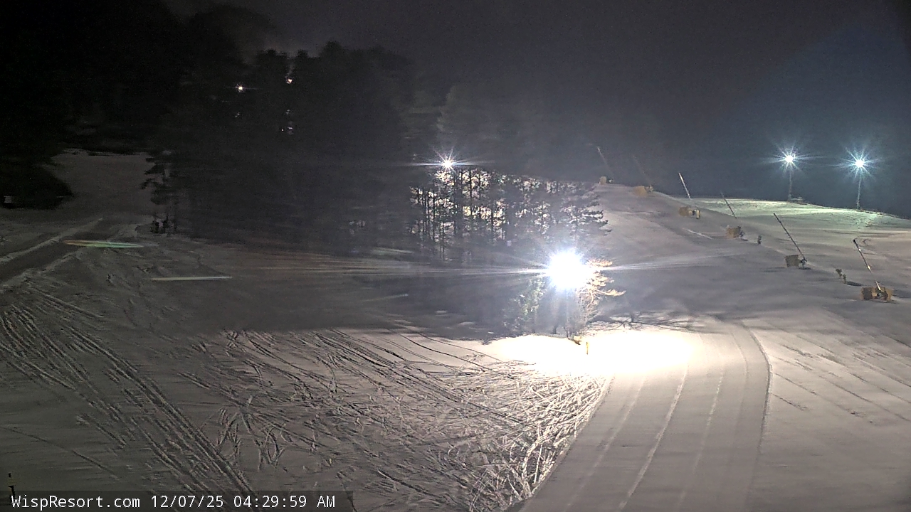 Thumbnail for current weather camera view from Wisp Ski Resort in McHenry, Maryland