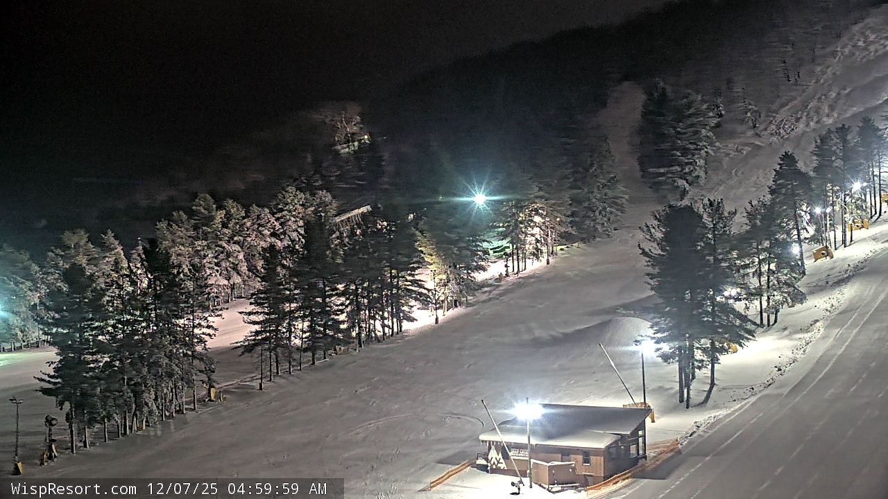 Thumbnail for current weather camera view from Wisp Ski Resort in McHenry, Maryland
