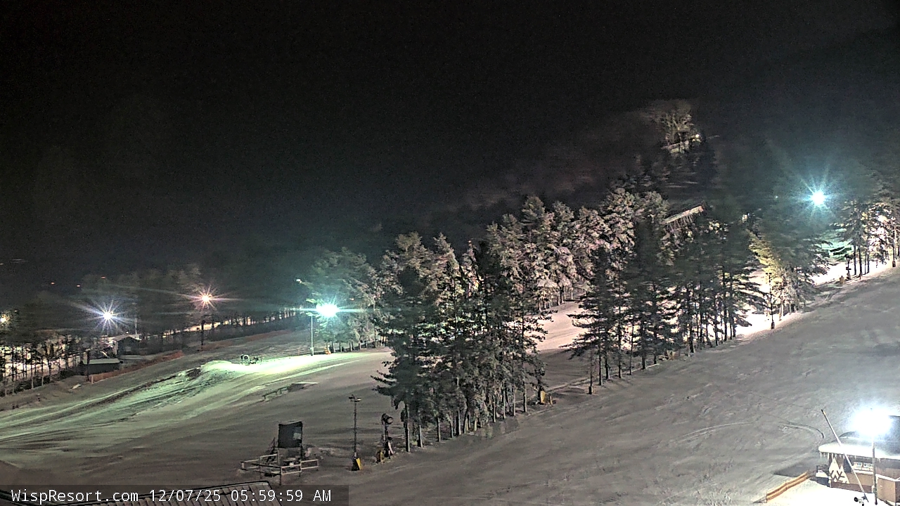 Thumbnail for current weather camera view from Wisp Ski Resort in McHenry, Maryland