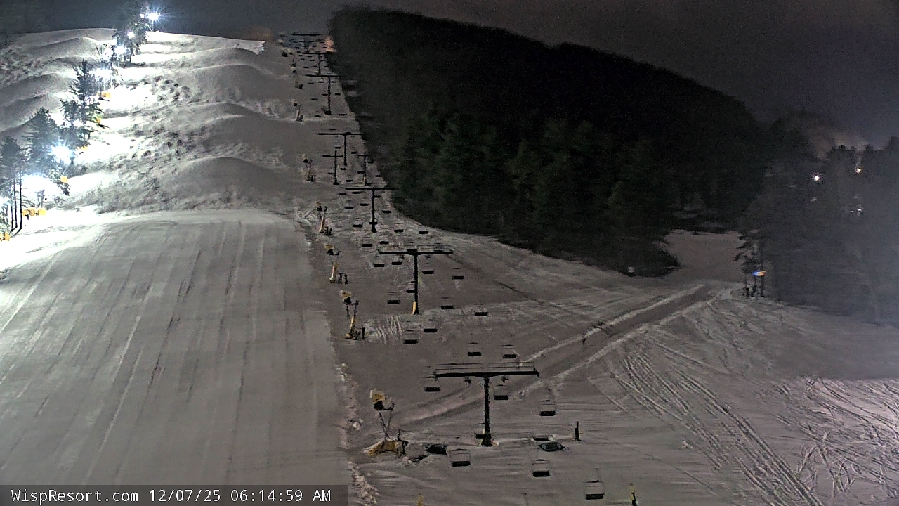 Thumbnail for current weather camera view from Wisp Ski Resort in McHenry, Maryland