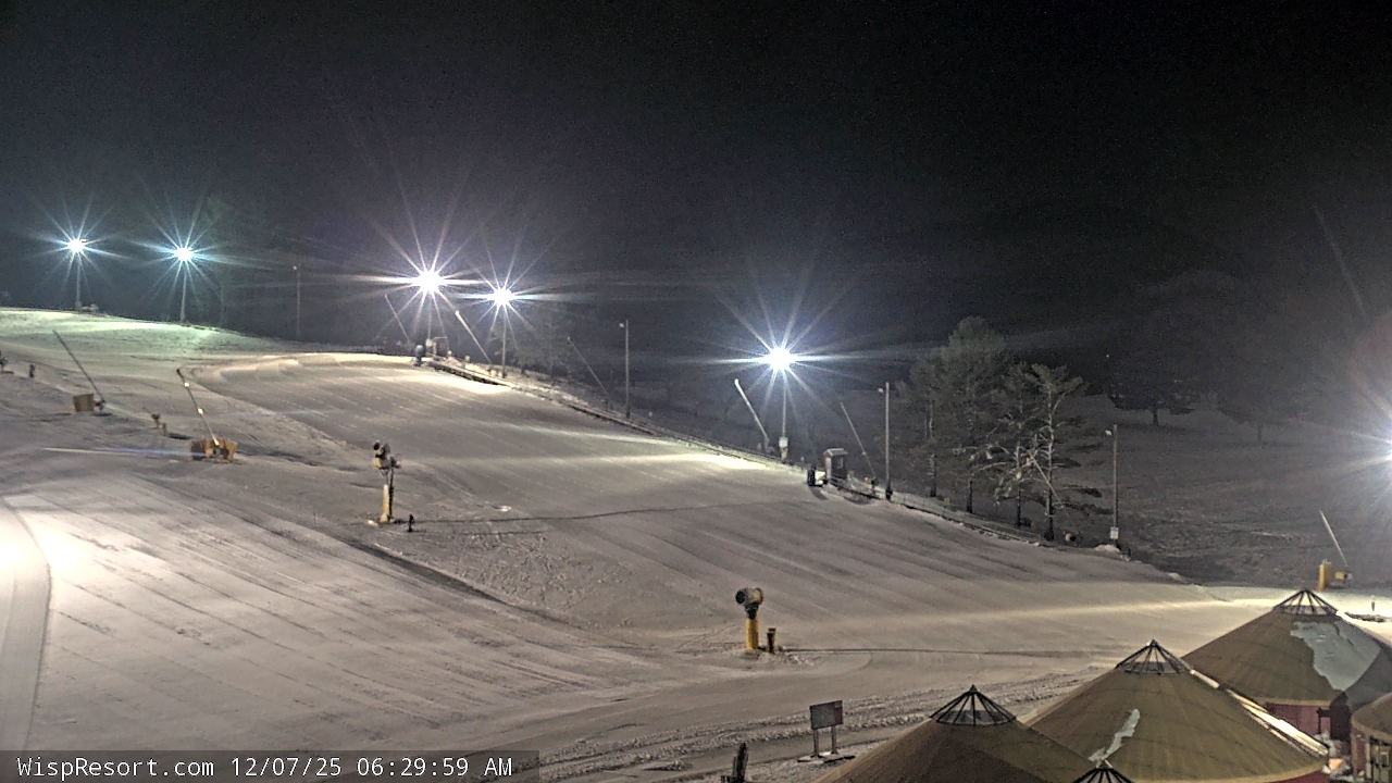 Thumbnail for current weather camera view from Wisp Ski Resort in McHenry, Maryland