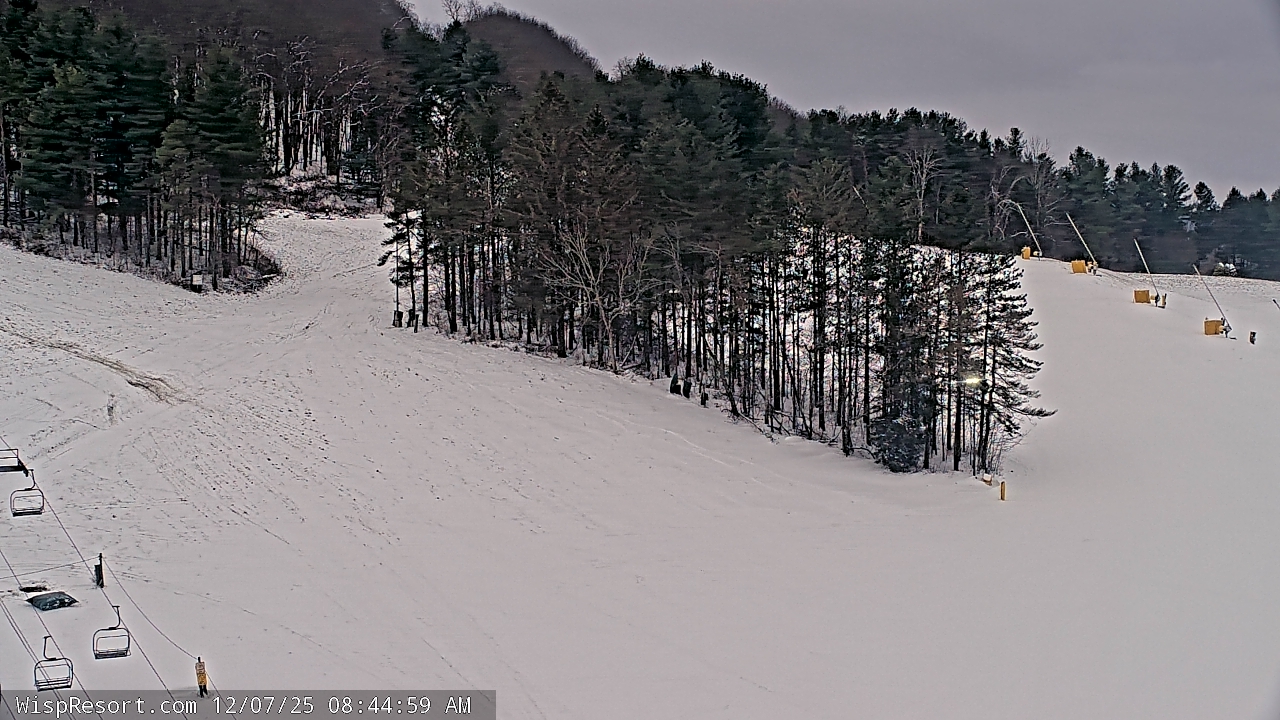 Thumbnail for current weather camera view from Wisp Ski Resort in McHenry, Maryland