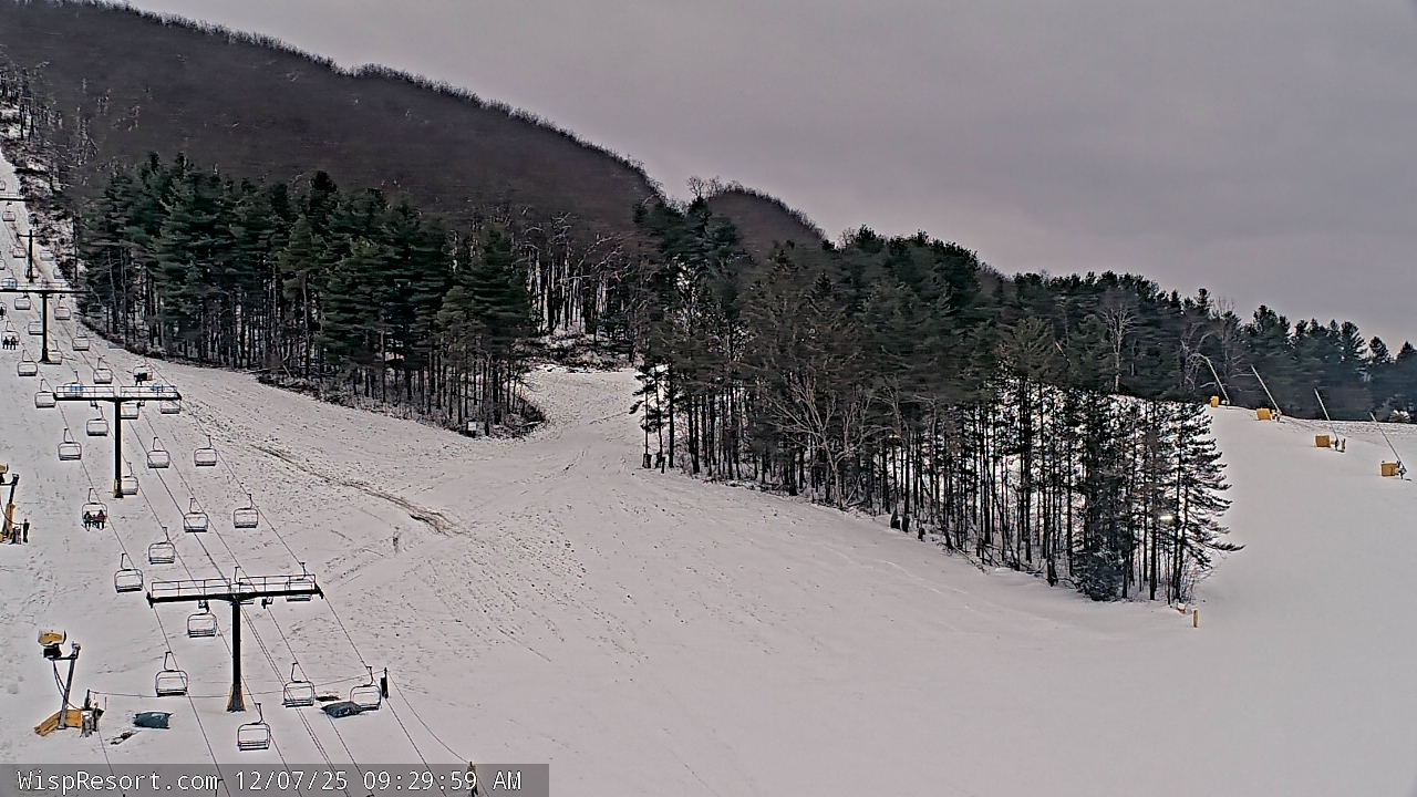 Thumbnail for current weather camera view from Wisp Ski Resort in McHenry, Maryland