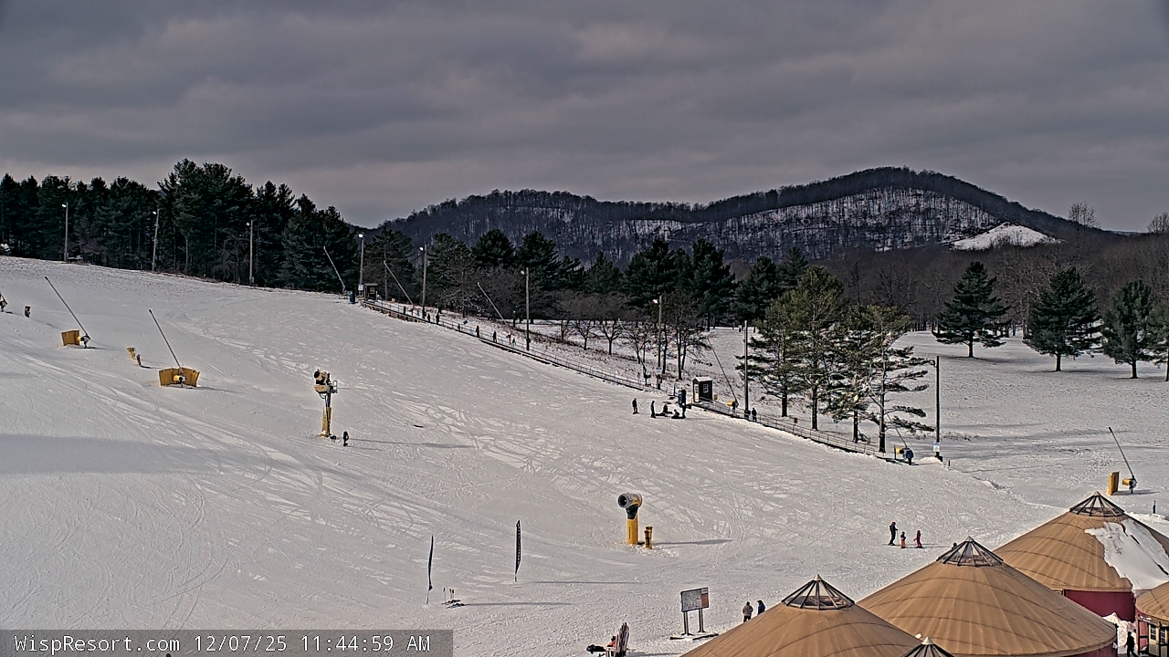 Thumbnail for current weather camera view from Wisp Ski Resort in McHenry, Maryland
