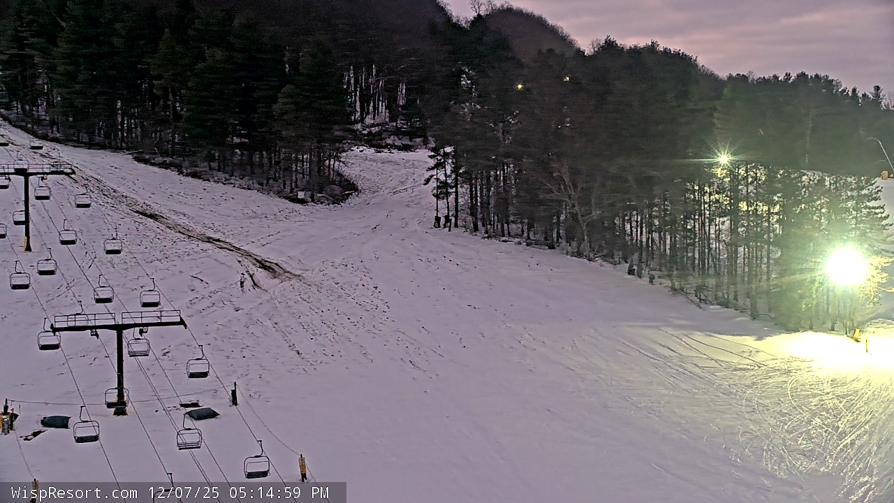 Thumbnail for current weather camera view from Wisp Ski Resort in McHenry, Maryland