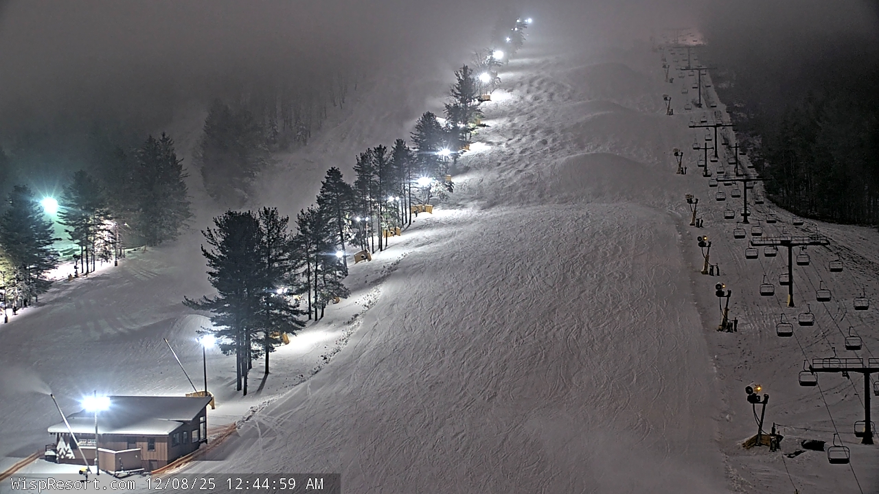 Thumbnail for current weather camera view from Wisp Ski Resort in McHenry, Maryland