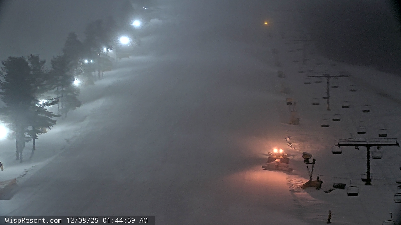 Thumbnail for current weather camera view from Wisp Ski Resort in McHenry, Maryland