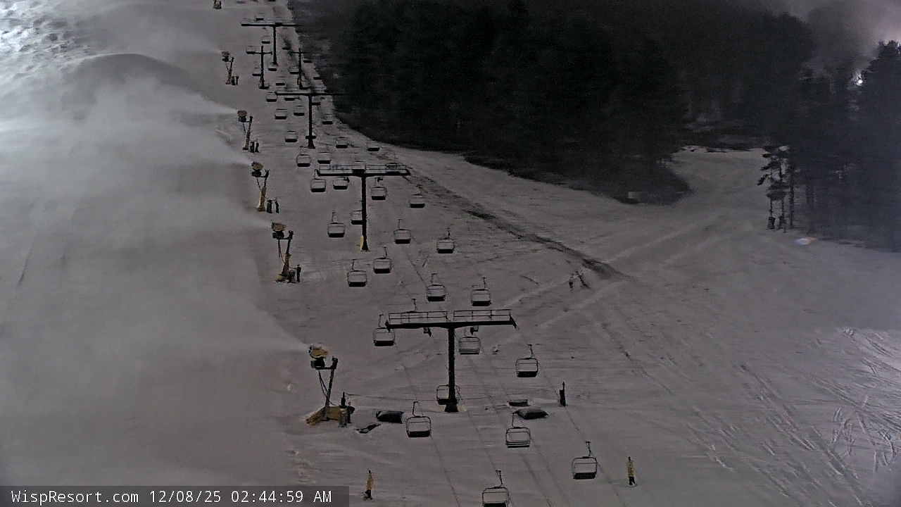 Thumbnail for current weather camera view from Wisp Ski Resort in McHenry, Maryland