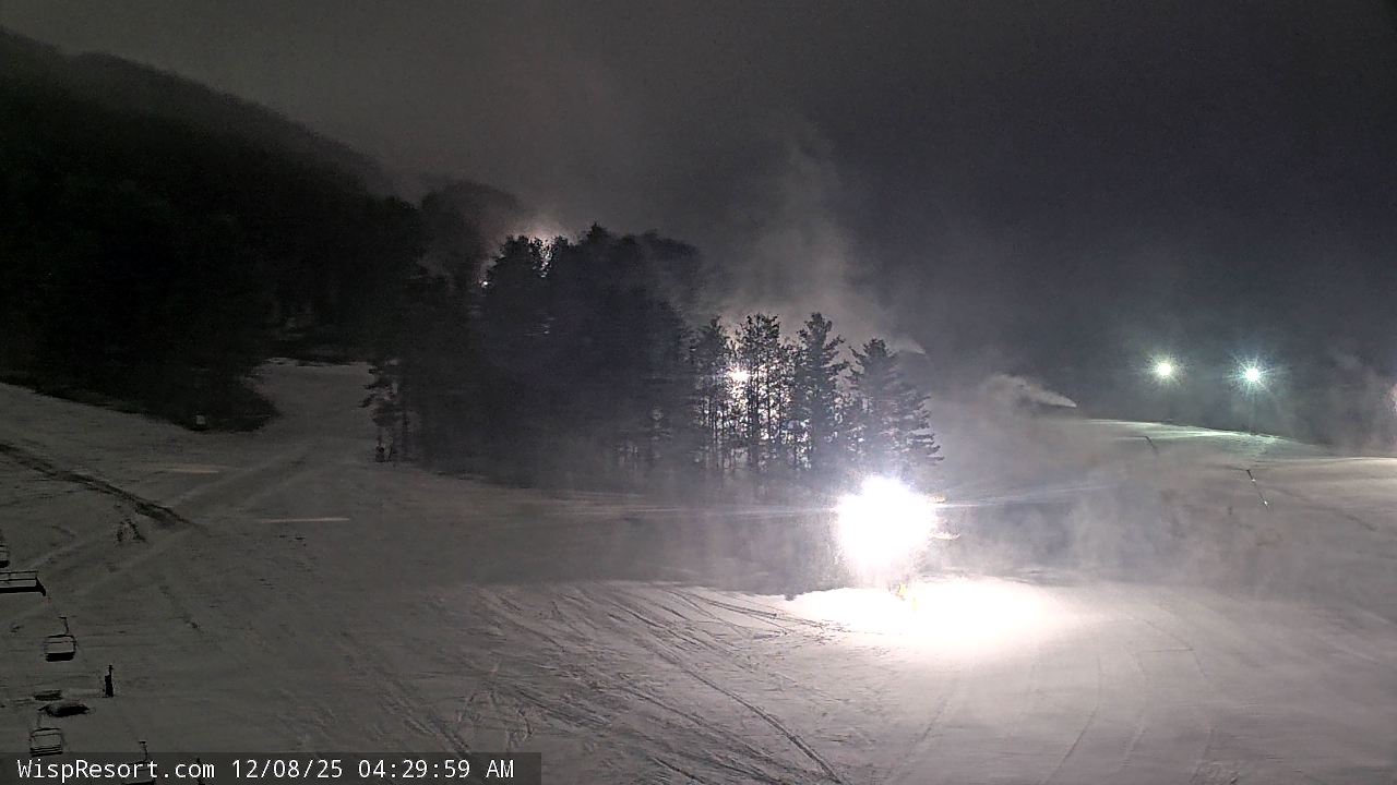 Thumbnail for current weather camera view from Wisp Ski Resort in McHenry, Maryland