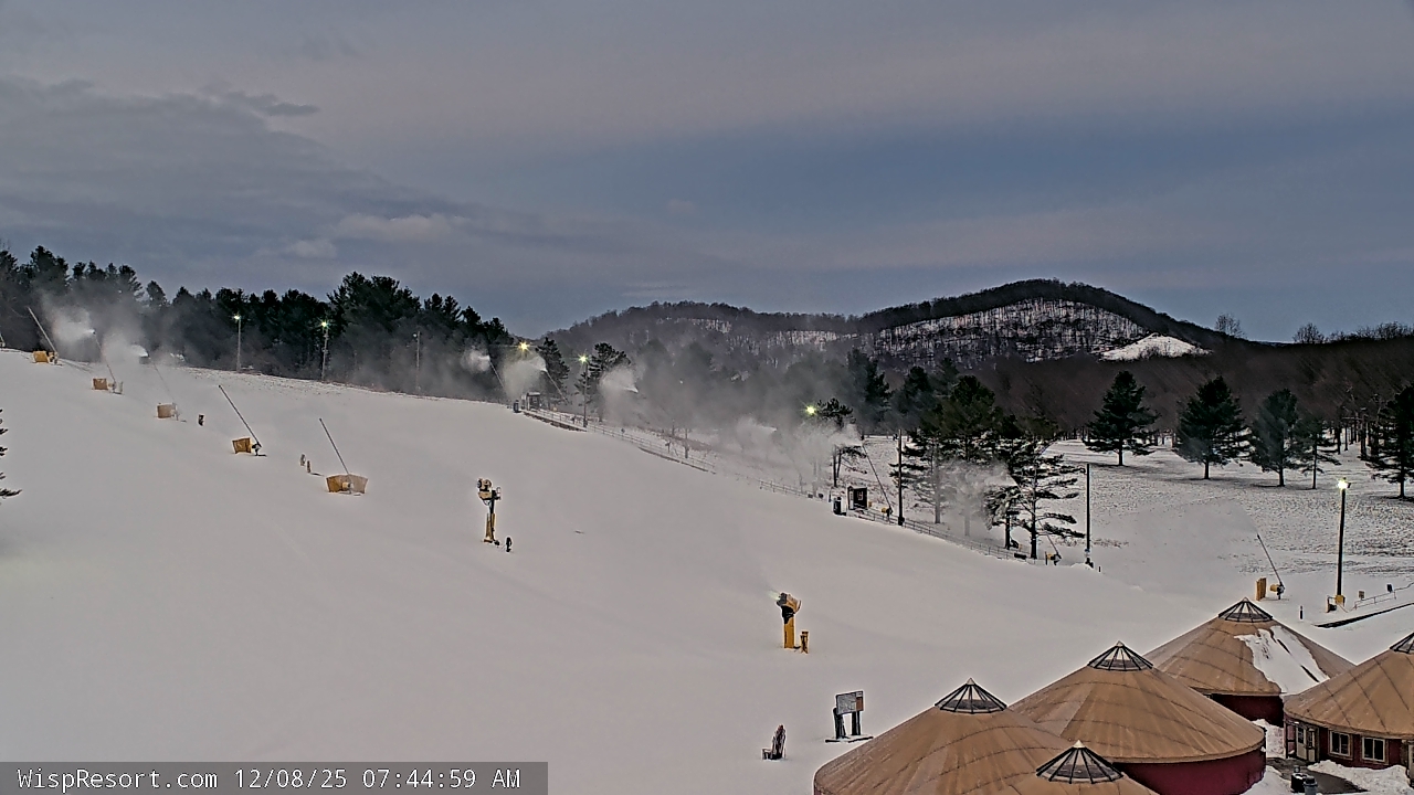 Thumbnail for current weather camera view from Wisp Ski Resort in McHenry, Maryland