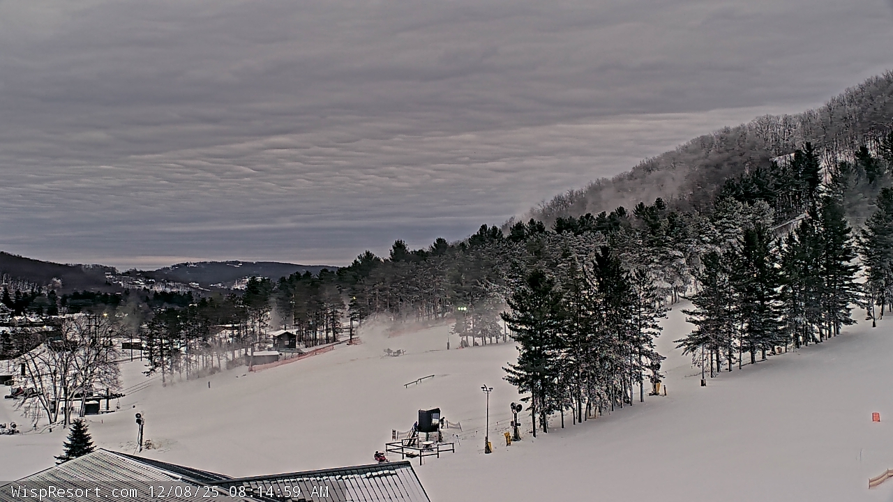 Thumbnail for current weather camera view from Wisp Ski Resort in McHenry, Maryland