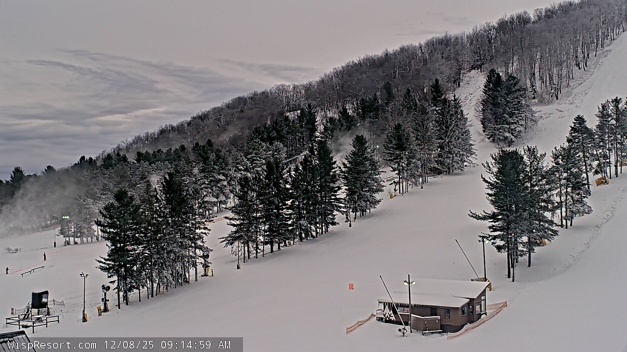 Thumbnail for current weather camera view from Wisp Ski Resort in McHenry, Maryland