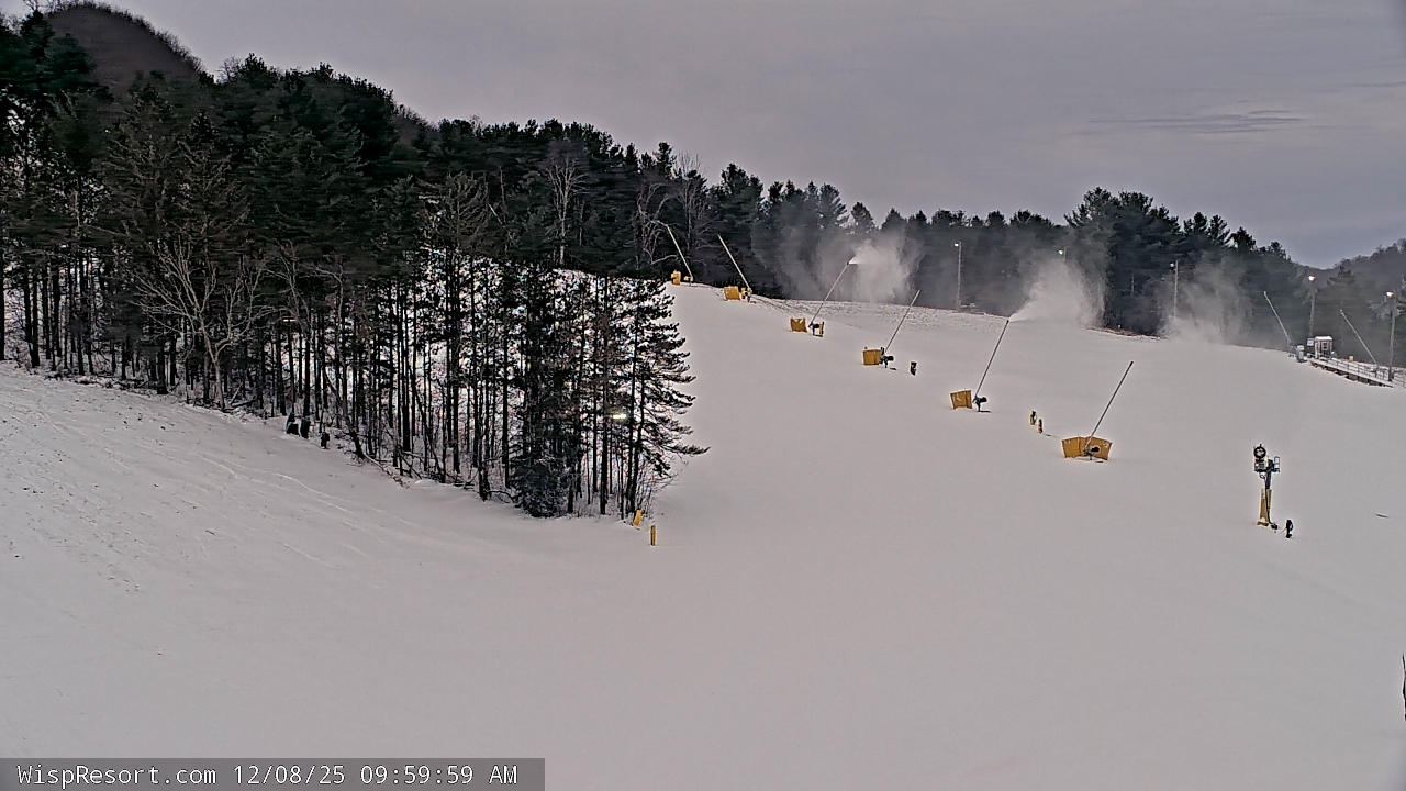 Thumbnail for current weather camera view from Wisp Ski Resort in McHenry, Maryland