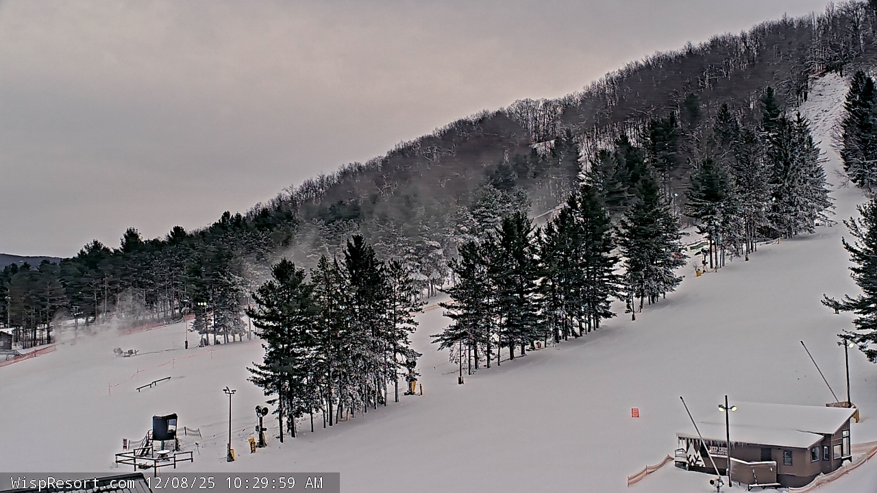 Thumbnail for current weather camera view from Wisp Ski Resort in McHenry, Maryland