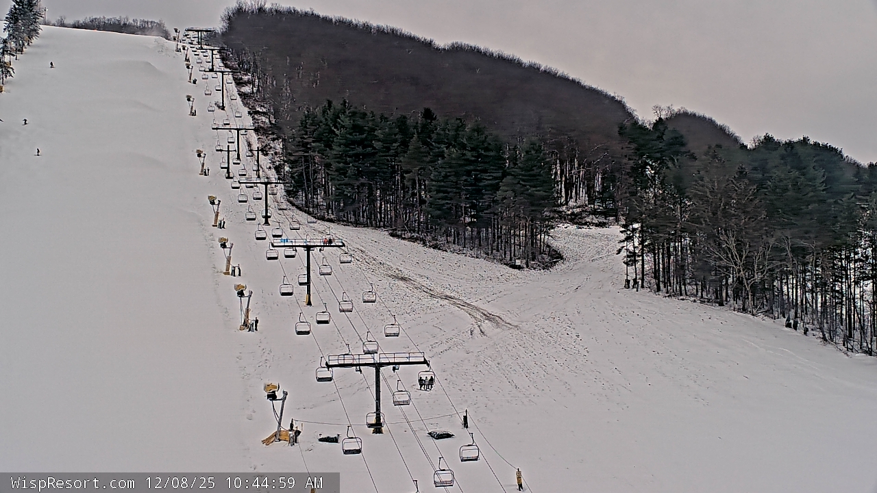 Thumbnail for current weather camera view from Wisp Ski Resort in McHenry, Maryland
