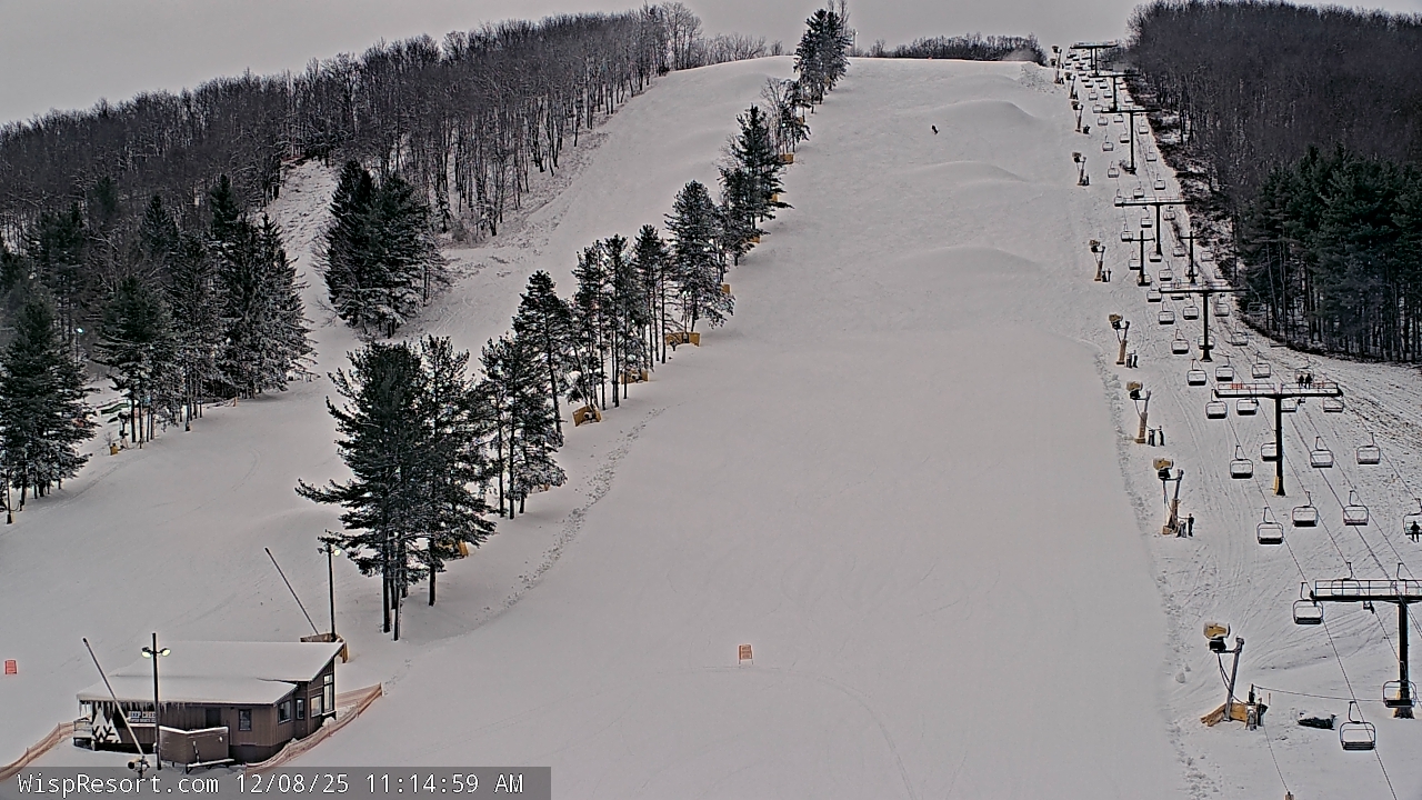 Thumbnail for current weather camera view from Wisp Ski Resort in McHenry, Maryland
