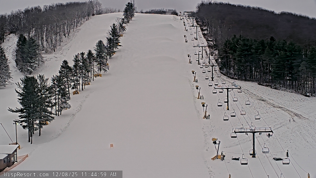 Thumbnail for current weather camera view from Wisp Ski Resort in McHenry, Maryland