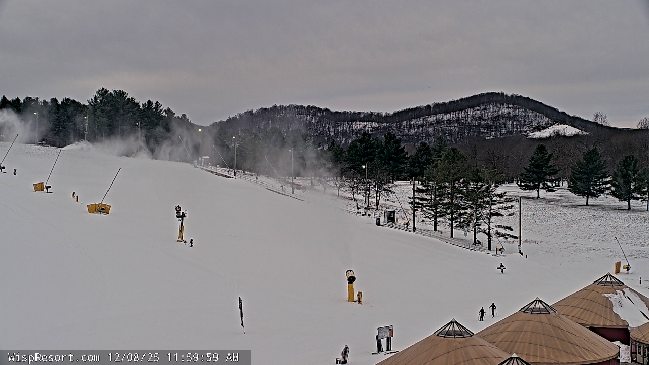 Thumbnail for current weather camera view from Wisp Ski Resort in McHenry, Maryland