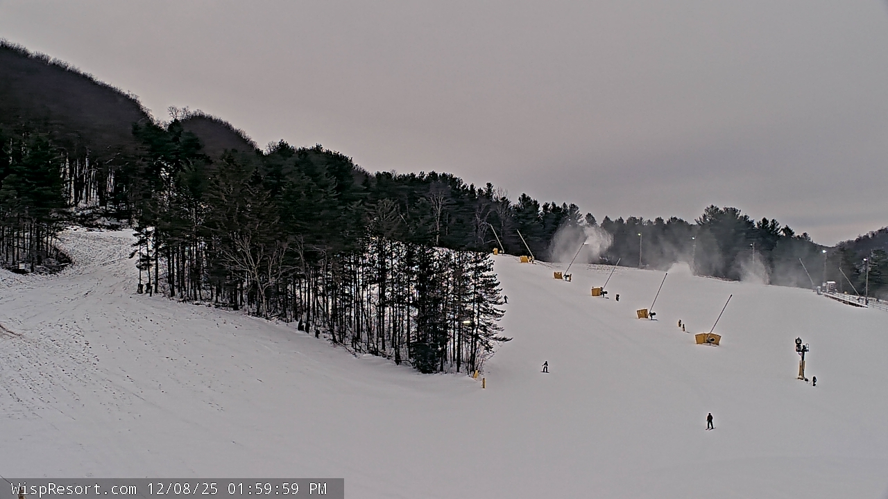 Thumbnail for current weather camera view from Wisp Ski Resort in McHenry, Maryland