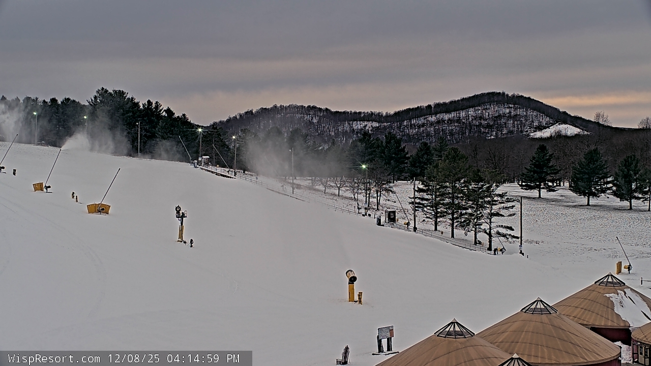 Thumbnail for current weather camera view from Wisp Ski Resort in McHenry, Maryland