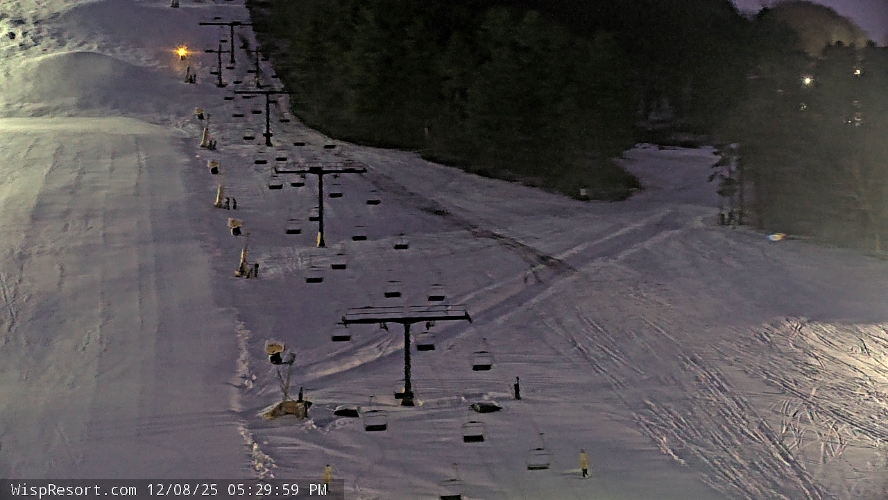 Thumbnail for current weather camera view from Wisp Ski Resort in McHenry, Maryland