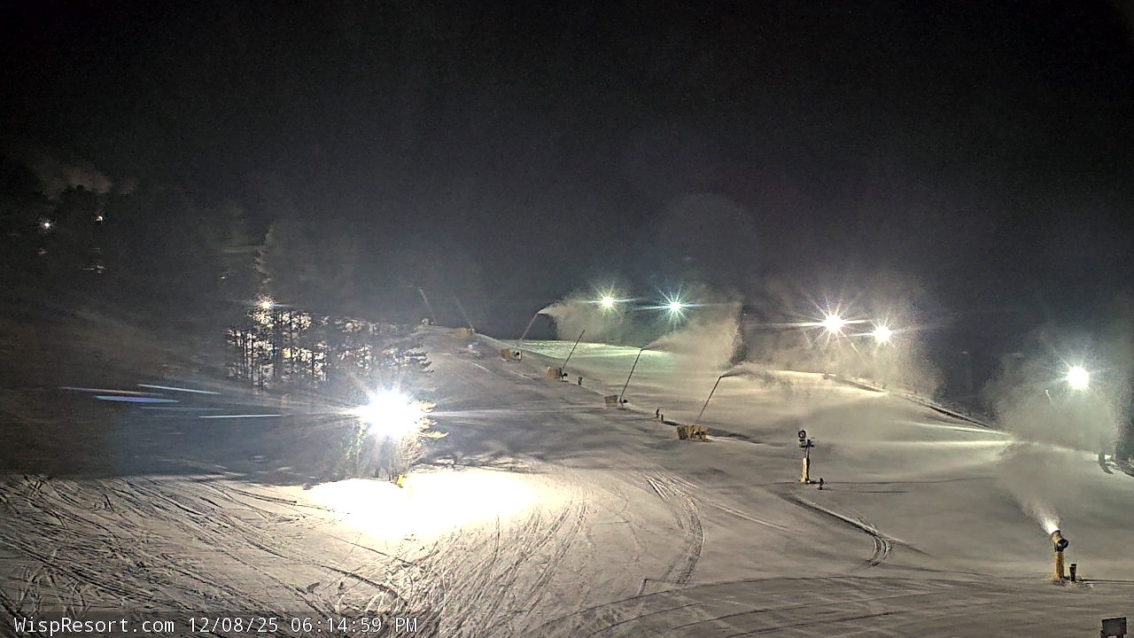Thumbnail for current weather camera view from Wisp Ski Resort in McHenry, Maryland
