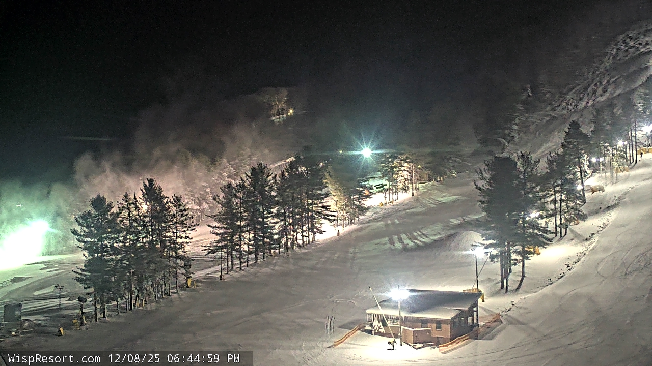 Thumbnail for current weather camera view from Wisp Ski Resort in McHenry, Maryland