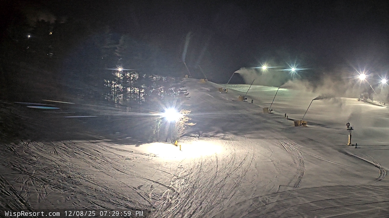 Thumbnail for current weather camera view from Wisp Ski Resort in McHenry, Maryland