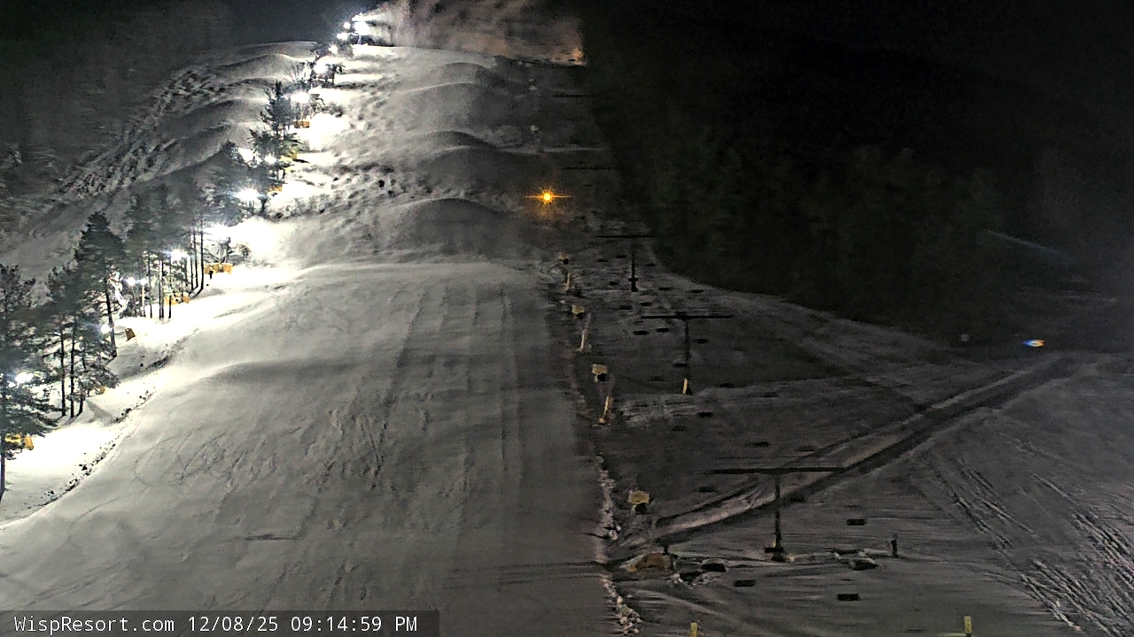 Thumbnail for current weather camera view from Wisp Ski Resort in McHenry, Maryland