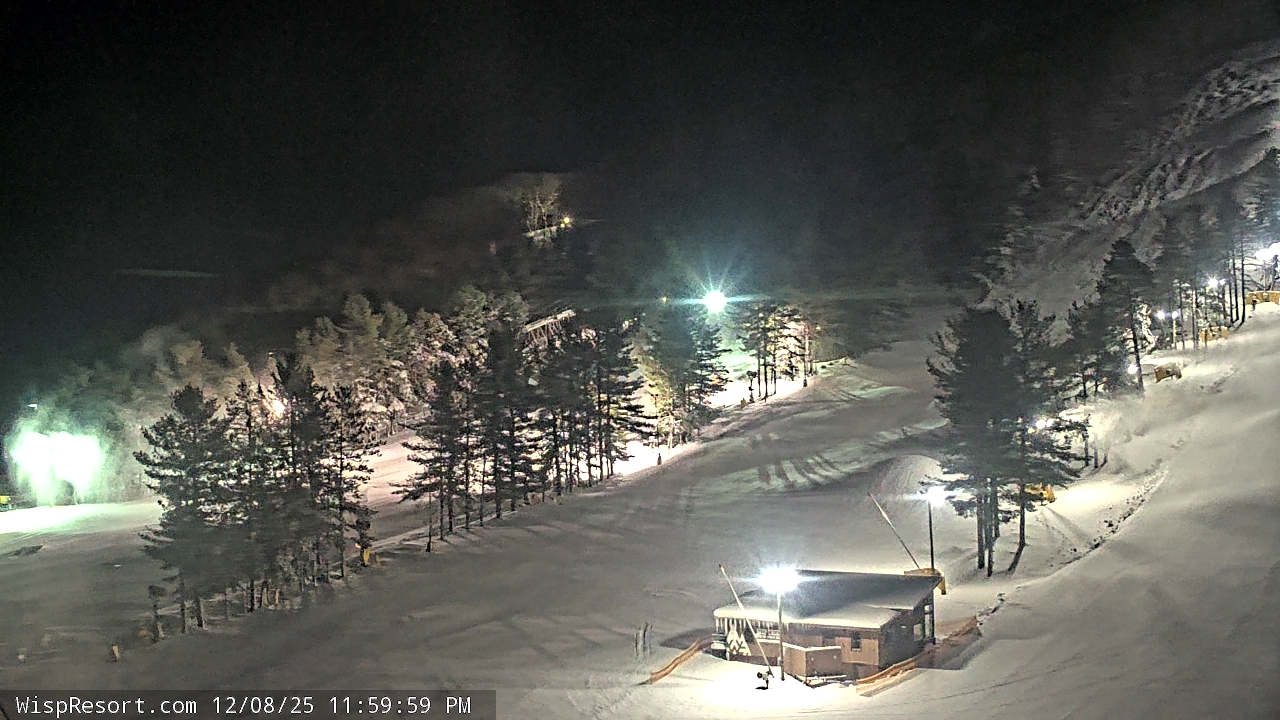 Thumbnail for current weather camera view from Wisp Ski Resort in McHenry, Maryland