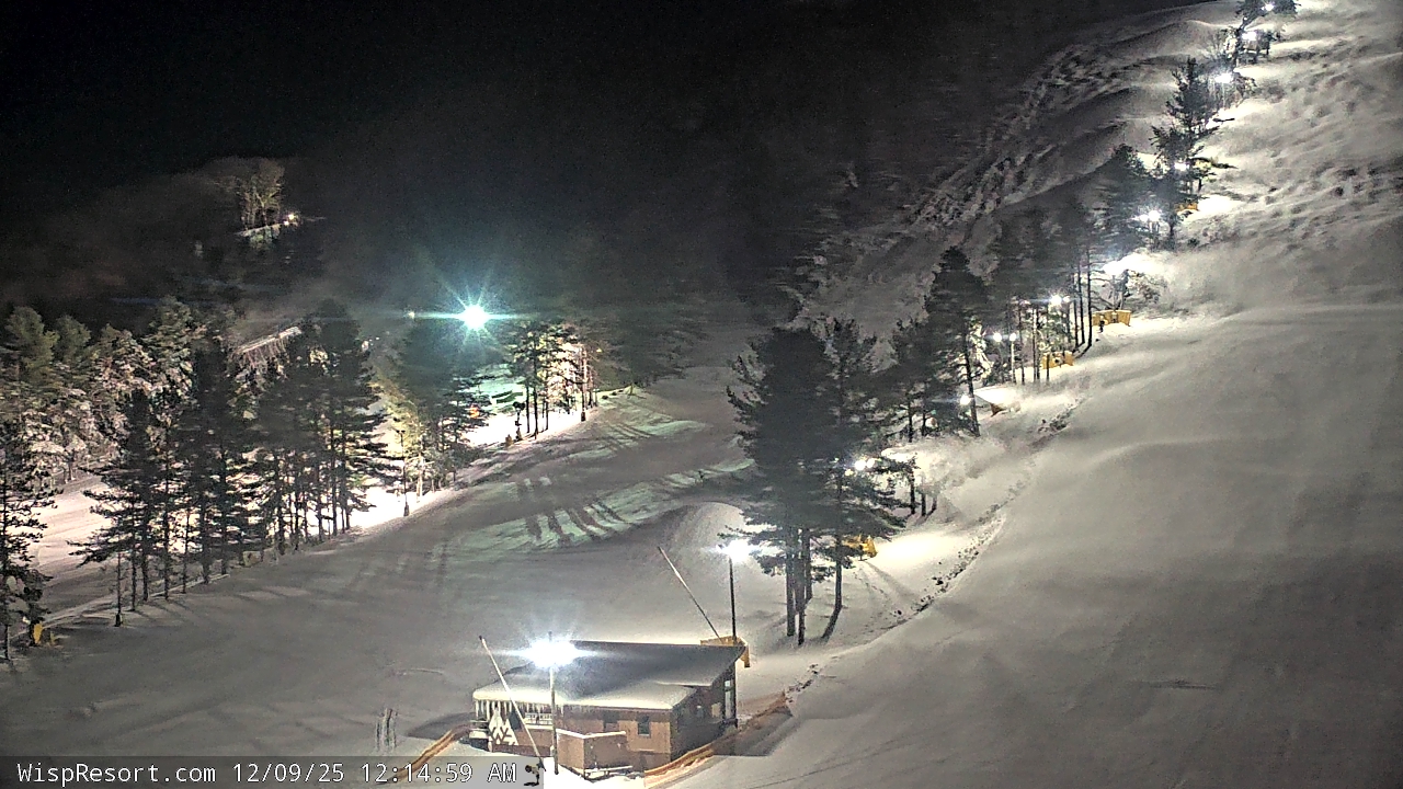 Thumbnail for current weather camera view from Wisp Ski Resort in McHenry, Maryland