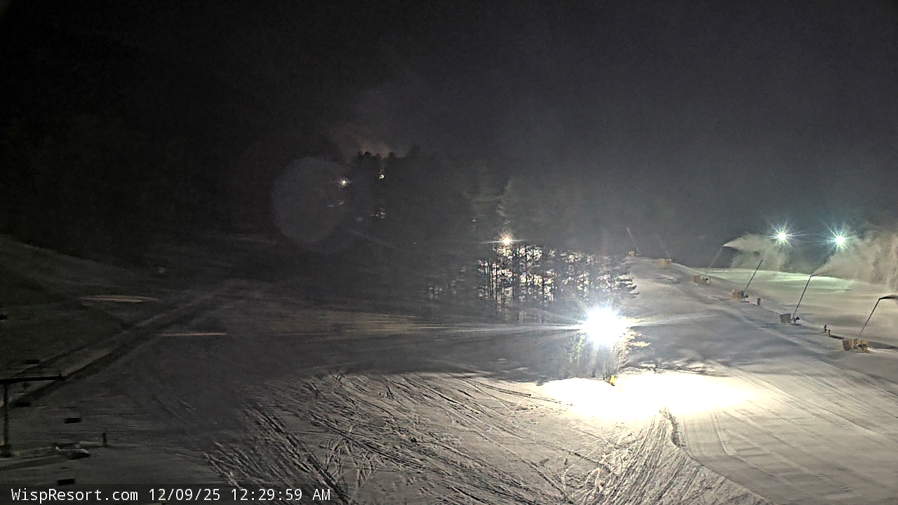 Thumbnail for current weather camera view from Wisp Ski Resort in McHenry, Maryland