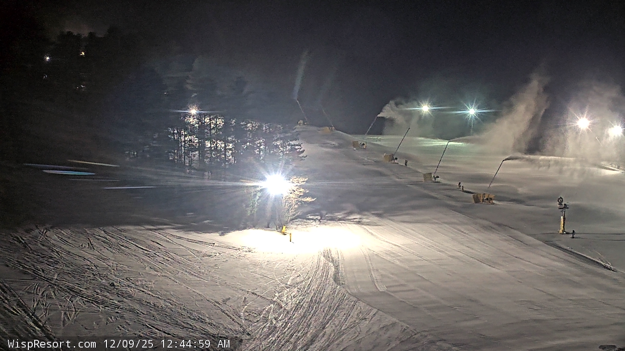 Thumbnail for current weather camera view from Wisp Ski Resort in McHenry, Maryland